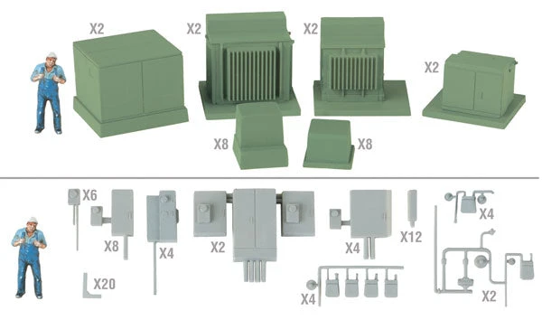 Walthers Cornerstone 933-4075 HO Scale Modern Utility Gear - Electrical, Phone, Gas Meters 4 Walthers Cornerstone 933-4075 HO Scale Modern Utility Gear - Electrical, Phone, Gas Meters - Image 2