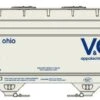 Three Notch HO Scale ACF 2 Bay Covered Hopper Kit V&O Appalachian Lines Logo #s Vary (2022 Release) -Bachmann Zone VO AL