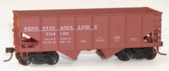 Accurail 2422 HO Scale 55 Ton 2 Bay Hopper Kit Pennsylvania Lines 704120 - NOS