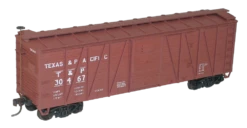 Accurail 4512 HO Scale 40' Outside Braced Boxcar Kit Texas & Pacific T&P - NOS