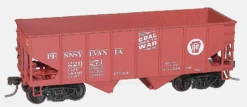 Accurail 8042 HO Scale USRA 55 Ton 2 Bay Open Hopper Kit 3 Pack Pennsylvania "Coal Goes To War" PRR