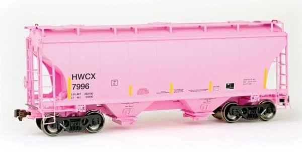 American Limited Models 2033 HO Scale Trinity 3281 2-Bay Covered Hopper Halliburton HWCX 7996 3 American Limited Models 2033 HO Scale Trinity 3281 2-Bay Covered Hopper Halliburton HWCX 7996