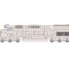 Athearn 86884 HO Scale EMD SD45T-2 Undecorated/SP -Bachmann Zone athearn 86884 ho scale emd sd45t 2 undecorated sp