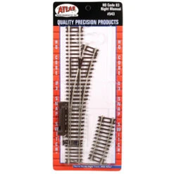 Atlas 543 HO Scale Code 83 Manual Right Hand Switch