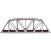 Atlas 889 HO KIT Code 100 Track 18" Through Truss Bridge, Silver -Bachmann Zone atlas 889 ho kit code 100 track 18 22 through truss bridge silver