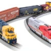 Bachmann 00501 HO Scale Digital Commander Deluxe Model Train Set With DCC Santa Fe