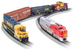 Bachmann 00501 HO Scale Digital Commander Deluxe Model Train Set With DCC Santa Fe