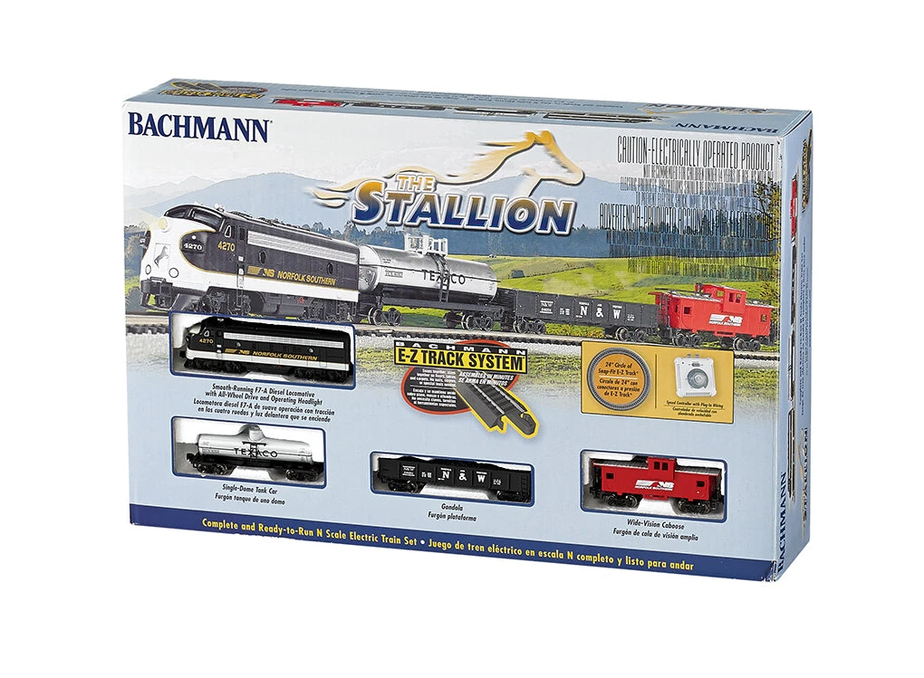 Bachmann 24025 N Scale The Stallion Norfolk Southern NS Train Set 4 Bachmann 24025 N Scale The Stallion Norfolk Southern NS Train Set - Image 2