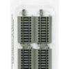 Bachmann 44512 HO Scale E-Z Track 3" Straight (4) -Bachmann Zone bachmann 44512 ho scale e z track 3 straight 4