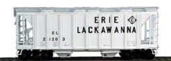 Bowser 56444 HO Scale 70 Ton 2 Bay Covered Hopper Kit Erie Lackawanna EL 21194 - NOS