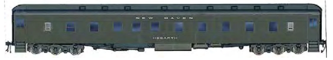 Branchline Trains 5626 HO Scale Puillman 6-3 Sleeper Car Kit New Haven "Hogarth" - NOS 3 Branchline Trains 5626 HO Scale Puillman 6-3 Sleeper Car Kit New Haven "Hogarth" - NOS