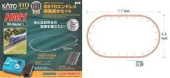 Kato 3-105 HO Scale UniTrack HM1 Basic Oval Track Set With Power Pack