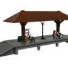 Lionel 1956280 HO Scale Brown Station Platform -Bachmann Zone lionel 1956280 ho scale brown station platform