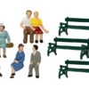 Lionel 1957200 HO Scale Sitting Figures With Benches And Dog -Bachmann Zone lionel 1957200 ho scale sitting figures with benches and dogs