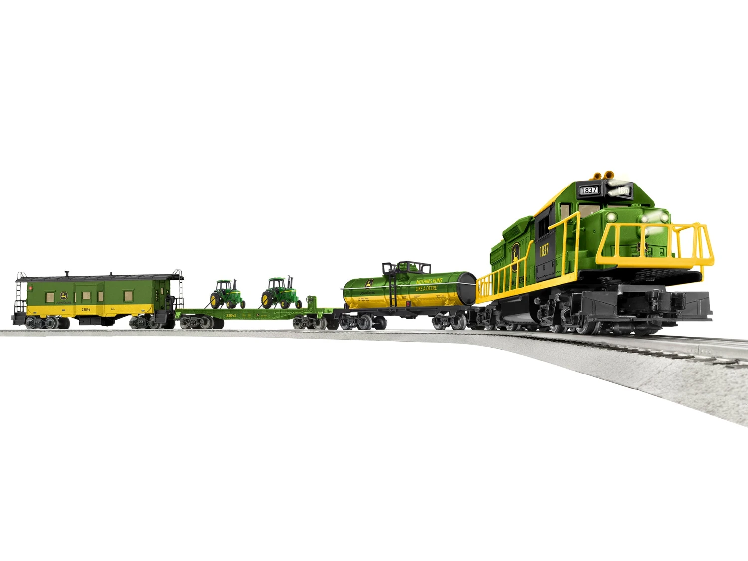 Lionel 2123040 O Gauge John Deere GP38 LionChief Train Set 3 Lionel 2123040 O Gauge John Deere GP38 LionChief Train Set