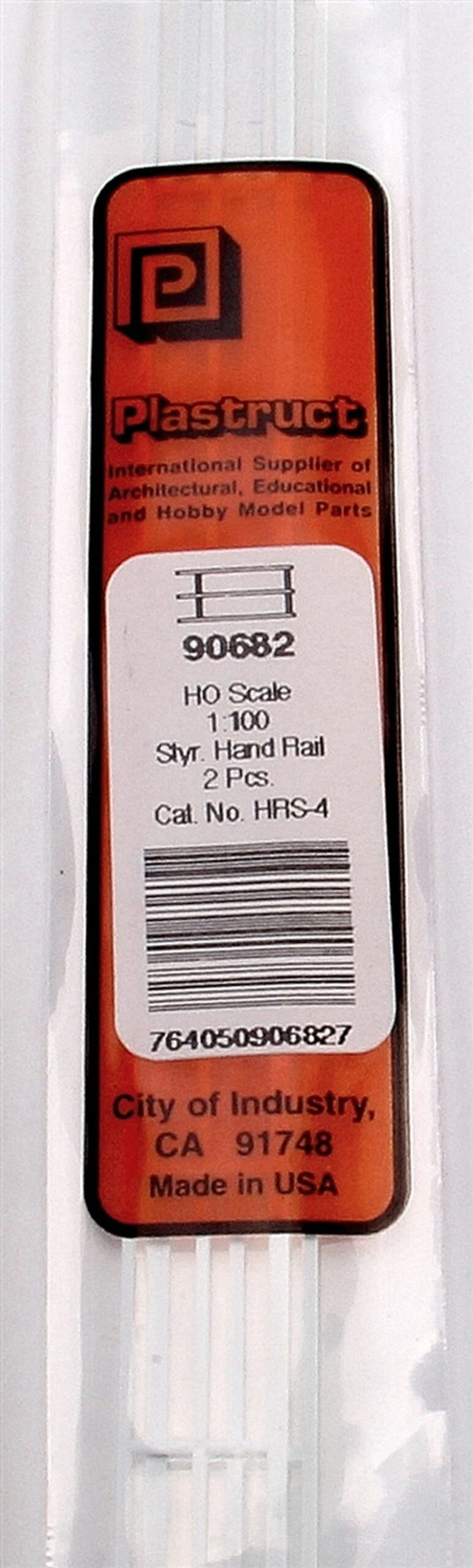 Plastruct Model Parts 90682 HRS-4 HO Scale Handrail (2 Pack) 3 Plastruct Model Parts 90682 HRS-4 HO Scale Handrail (2 Pack)