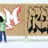 Preiser 94N 10334 HO Scale Graffiti Artists 2 Figures With Fence -Bachmann Zone preiser 94n 10334 ho scale graffiti artists 2 figures with fence