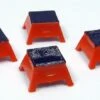 Rapido 102066 HO Scale Orange Passenger Car Step Box 4 Pack -Bachmann Zone rapido 102066 ho scale passenger car step box 4 pack