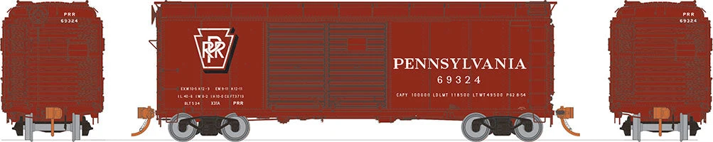 Rapido Trains 123009A HO Scale X31A Double Door Boxcar Shadow Keystone Pennsylvania PRR # Varies 4 Rapido Trains 123009A HO Scale X31A Double Door Boxcar Shadow Keystone Pennsylvania PRR # Varies - Image 2