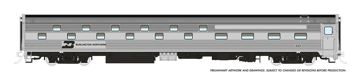 Rapido Trains 141015 HO Scale Budd Slumbercoach Burlington Northern BN 1489 Loch Rannoch 3 Rapido Trains 141015 HO Scale Budd Slumbercoach Burlington Northern BN 1489 Loch Rannoch