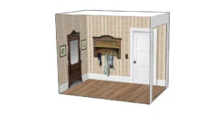 Roomettes 06-713-01 HO Scale Carlson's House Interior Kit (Fits Atlas 713) -Bachmann Zone roomettes 06 713 01 ho scale carlson s house interior kit fits atlas 713 2