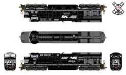 ScaleTrains Rivet 33203 HO Scale GE ET44AC Tier 4 GEVo Diesel Norfolk Southern NS 3666 LokSound -Bachmann Zone scaletrains rivet 33203 ho scale ge et44ac tier 4 gevo diesel norfolk southern ns 3666 loksound 3