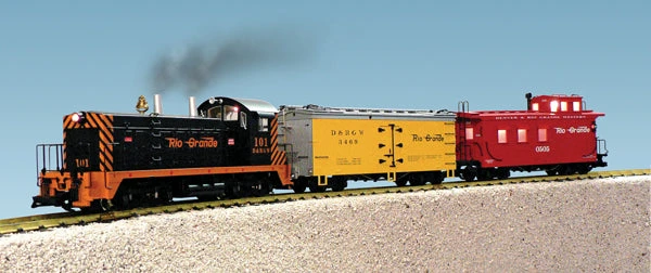 USA Trains R72300 G Gauge Rio Grande D&RGW Train Set - NOS 3 USA Trains R72300 G Gauge Rio Grande D&RGW Train Set - NOS