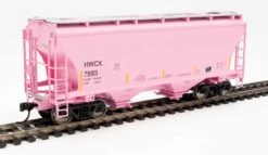 Walthers 910-7581 HO 39' Trinity 3281 2 Bay Covered Hopper Haliburton HWCX 7993