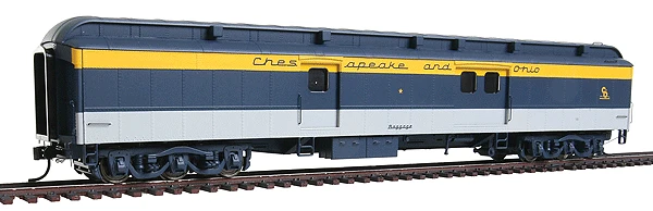 Walthers 932-10522 HO Scale 70' ACFHeavyweight Baggage Car Chesapeake & Ohio - NOS 3 Walthers 932-10522 HO Scale 70' ACFHeavyweight Baggage Car Chesapeake & Ohio - NOS