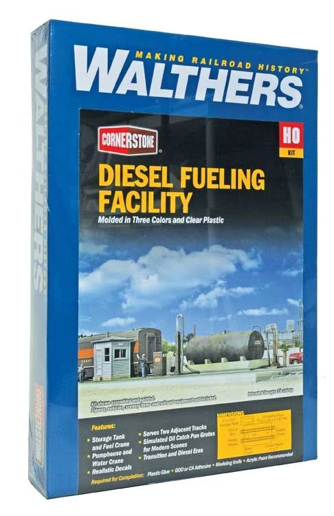 Walthers Cornerstone 933-2908HO Scale Diesel Fueling Facility Kit 4 Walthers Cornerstone 933-2908HO Scale Diesel Fueling Facility Kit - Image 2