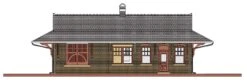 Walthers Cornerstone 933-3553 HO Scale Pennsylvania PRR Brick Combination Station Kit