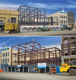 Walthers Cornerstone 933-3761 HO Scale Skyscraper Construction Site Kit