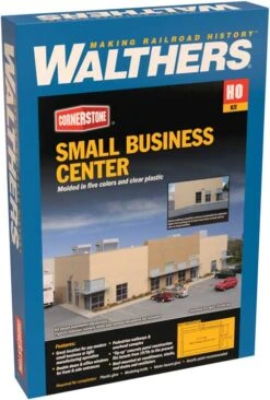 Walthers Cornerstone 933-4132HO Scale Small Buisness Center Kit 9 Walthers Cornerstone 933-4132HO Scale Small Buisness Center Kit -Bachmann Zone walthers cornerstone 933 4132ho scale small buisness center kit c