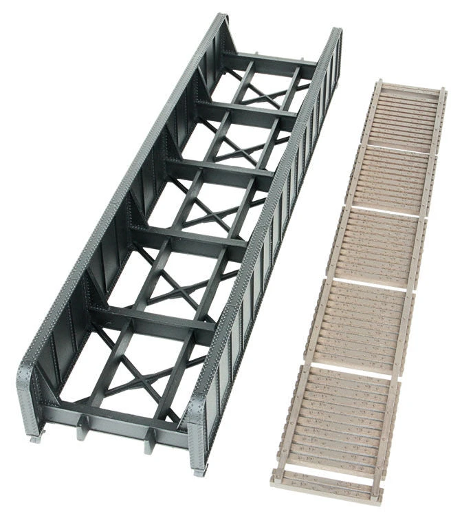 Walthers Cornerstone 933-4502 HO Scale Single Track Through Girder 70' Bridge Kit 4 Walthers Cornerstone 933-4502 HO Scale Single Track Through Girder 70' Bridge Kit - Image 2