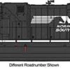 Walthers Mainline 910-20209 HO Scale GE ES44AC GEVO Diesel Norfolk Southern NS 8122 DCC Sound -Bachmann Zone walthers mainline 910 20209 ho scale ge es44ac gevo diesel norfolk southern ns 8122 dcc sound