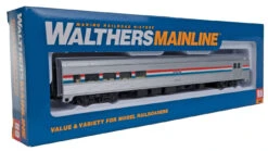 Walthers Mainline 910-30051 HO Scale 85' Budd Baggage Lounge Amtrak Phase I -Bachmann Zone walthers mainline 910 30051 ho scale 85 budd baggage lounge amtrak phase i 3