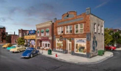 Woodland Scenics Woodland BR5067 HO Scale Built Up Structure B&R Records Amd Recruiting Office -Bachmann Zone woodland br5067 ho scale built up structure b r records amd recruiting office 3