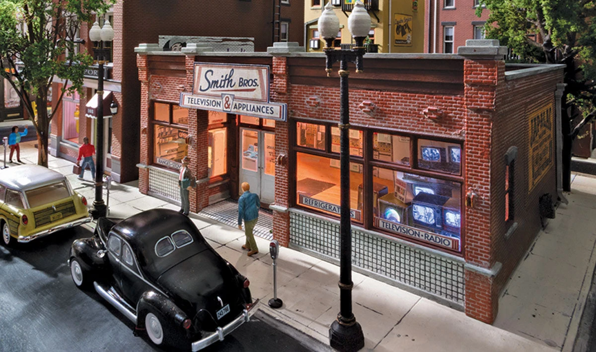 Woodland Scenics Woodland BR5069 HO Scale Built Up Structure Smith Brothers TV & Appliance Store 9 Woodland Scenics Woodland BR5069 HO Scale Built Up Structure Smith Brothers TV & Appliance Store - Image 7