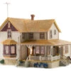Woodland Scenics BR5046 HO Scale Built Up Structure - Corner Porch House -Bachmann Zone woodland scenics br5046 ho scale built up structure corner porch house