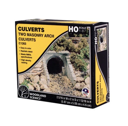 Woodland Scenics C1263 HO Scale Culvert - Masonry Arch (2-Pack) 5 Woodland Scenics C1263 HO Scale Culvert - Masonry Arch (2-Pack) - Image 3