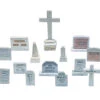 Woodland Scenics D201 HO Scale Scenic Details - Tombstones (20) -Bachmann Zone woodland scenics d201 ho scale scenic details tombstones 20