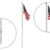 Woodland Scenics JP5952 Just Plug Large (7 1/2") Flag Pole With U.S. Flag And Spotlight -Bachmann Zone woodland scenics jp5950 ho just plug small 2 1 4 flag pole with u s flag and spotlight 1